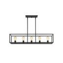 Golden Lighting 2072-LP Wesson 5 Light Linear Pendant - Crescent Harbor