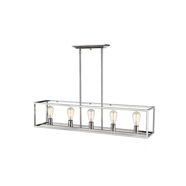 Golden Lighting 2072-LP Wesson 5 Light Linear Pendant - Crescent Harbor
