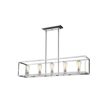 Golden Lighting 2072-LP Wesson 5 Light Linear Pendant - Crescent Harbor