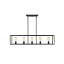 Golden Lighting 2072-LP Wesson 5 Light Linear Pendant - Crescent Harbor