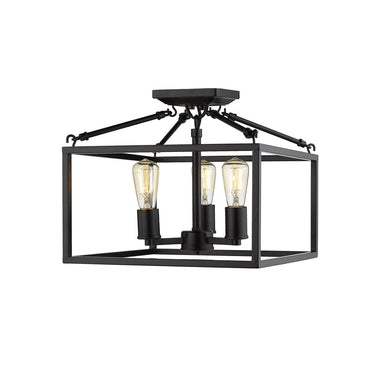 Golden Lighting 2072-SF Wesson Semi-Flush - Crescent Harbor