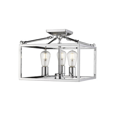 Golden Lighting 2072-SF Wesson Semi-Flush - Crescent Harbor