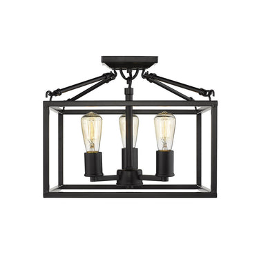 Golden Lighting 2072-SF Wesson Semi-Flush - Crescent Harbor