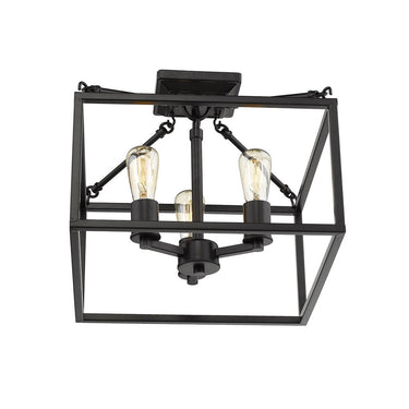 Golden Lighting 2072-SF Wesson Semi-Flush - Crescent Harbor