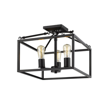 Golden Lighting 2072-SF Wesson Semi-Flush - Crescent Harbor