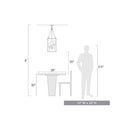 Golden Lighting 2073-3P CLR Smyth 3 Light Pendant - Crescent Harbor
