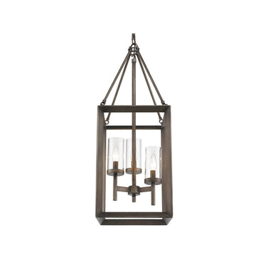 Golden Lighting 2073-3P CLR Smyth 3 Light Pendant - Crescent Harbor