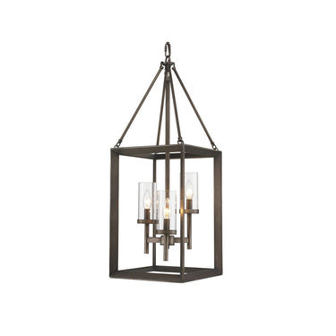 Golden Lighting 2073-3P CLR Smyth 3 Light Pendant - Crescent Harbor