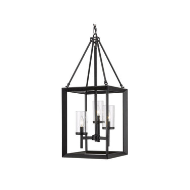 Golden Lighting 2073-3P CLR Smyth 3 Light Pendant - Crescent Harbor