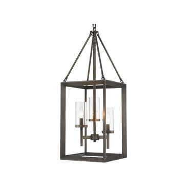 Golden Lighting 2073-3P CLR Smyth 3 Light Pendant - Crescent Harbor