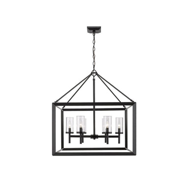 Golden Lighting 2073-6-CLR Smyth 6 Light Chandelier in Clear Glass - Crescent Harbor