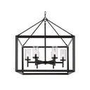 Golden Lighting 2073-6-CLR Smyth 6 Light Chandelier in Clear Glass - Crescent Harbor
