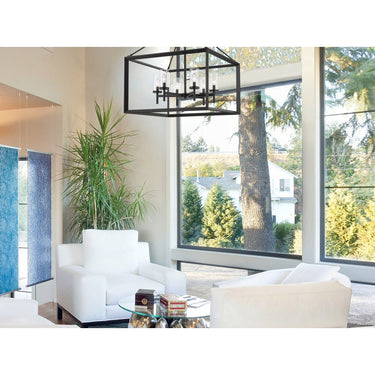 Golden Lighting 2073-6-CLR Smyth 6 Light Chandelier in Clear Glass - Crescent Harbor