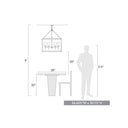 Golden Lighting 2073-6-CLR Smyth 6 Light Chandelier in Clear Glass - Crescent Harbor
