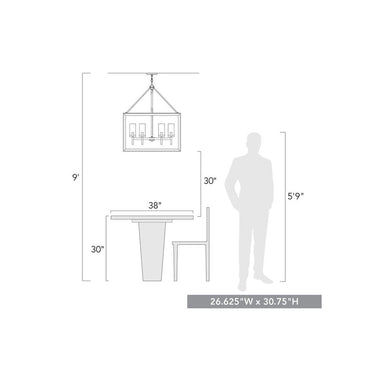 Golden Lighting 2073-6-CLR Smyth 6 Light Chandelier in Clear Glass - Crescent Harbor