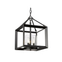 Golden Lighting 2073-M3-CLR Smyth Mini Chandelier (Gunmetal Bronze & Clear Glass) in Clear Glass - Crescent Harbor