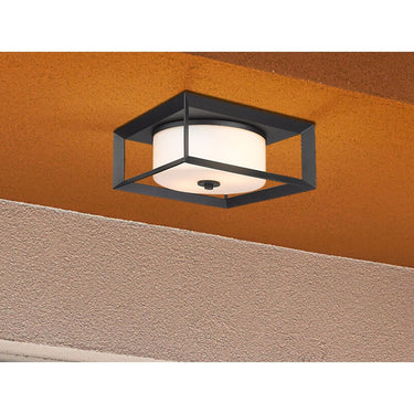 Golden Lighting 2073-OFM Smyth Outdoor Flush Mount - Crescent Harbor