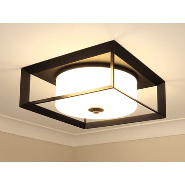 Golden Lighting 2073-OFM Smyth Outdoor Flush Mount - Crescent Harbor