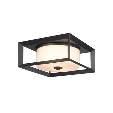 Golden Lighting 2073-OFM Smyth Outdoor Flush Mount - Crescent Harbor