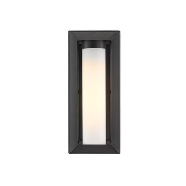 Golden Lighting 2073-OWM Smyth Outdoor Medium Wall Sconce - Crescent Harbor