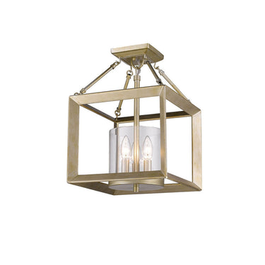 Golden Lighting 2073-SF GMT Smyth Semi-Flush - Crescent Harbor