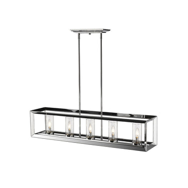 Golden Lighting 2074-LP CH Smyth 5 Light Linear Pendant - Crescent Harbor