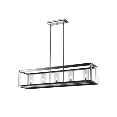 Golden Lighting 2074-LP CH Smyth 5 Light Linear Pendant - Crescent Harbor