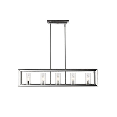 Golden Lighting 2074-LP CH Smyth 5 Light Linear Pendant - Crescent Harbor