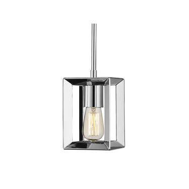 Golden Lighting 2074-M1L CH Smyth Mini Pendant - Crescent Harbor