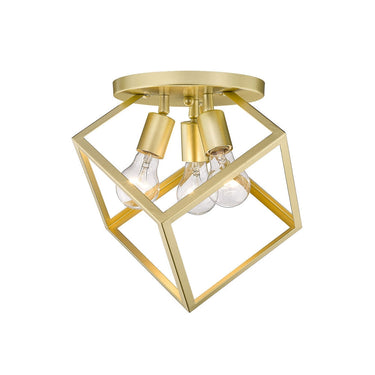 Golden Lighting 2086-3SF Cassio 3 Light Semi-Flush - Crescent Harbor