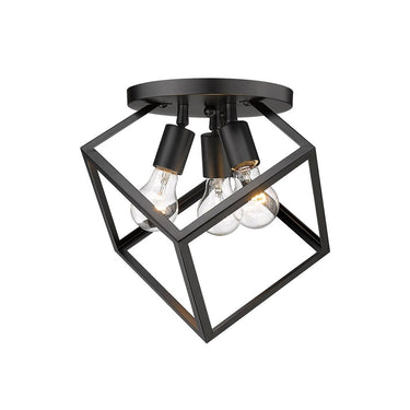 Golden Lighting 2086-3SF Cassio 3 Light Semi-Flush - Crescent Harbor