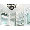 Golden Lighting 2086-4SF BLK Cassio BLK 4 Light Semi-Flush in Matte Black - Crescent Harbor