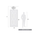Golden Lighting 2086-4SF BLK Cassio BLK 4 Light Semi-Flush in Matte Black - Crescent Harbor