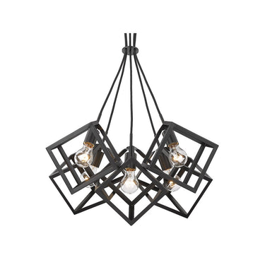 Golden Lighting 2086-5P Cassio 5 Light Pendant - Crescent Harbor