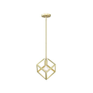 Golden Lighting 2086-M1L OG Cassio Mini Pendant in Olympic Gold - Crescent Harbor