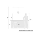 Golden Lighting 2086-M1L OG Cassio Mini Pendant in Olympic Gold - Crescent Harbor