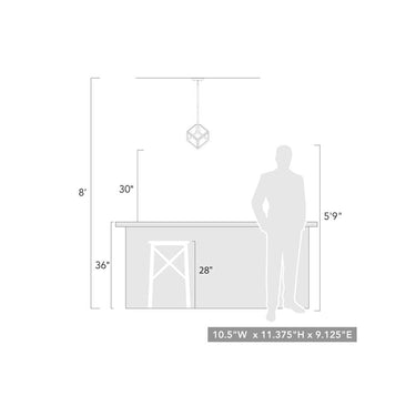 Golden Lighting 2086-M1L OG Cassio Mini Pendant in Olympic Gold - Crescent Harbor