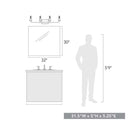 Golden Lighting 2120-BA4 Ormond 4 Light Bath Vanity in No Shade - Crescent Harbor