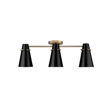 Golden Lighting 2122-3SF Reeva 3 Light Semi-Flush - Crescent Harbor