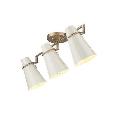 Golden Lighting 2122-3SF Reeva 3 Light Semi-Flush - Crescent Harbor