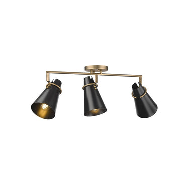 Golden Lighting 2122-3SF Reeva 3 Light Semi-Flush - Crescent Harbor