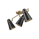 Golden Lighting 2122-3SF Reeva 3 Light Semi-Flush - Crescent Harbor