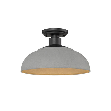 Golden Lighting 2866-OSF 1-Light Outdoor Semi-flush - Crescent Harbor