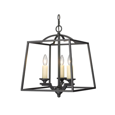 Golden Lighting 3072-3P GG Athena 3 Light Pendant - Crescent Harbor