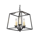 Golden Lighting 3072-3P GG Athena 3 Light Pendant - Crescent Harbor