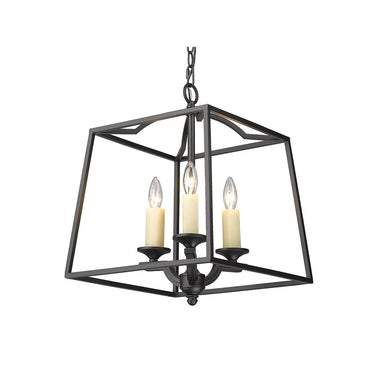 Golden Lighting 3072-3P GG Athena 3 Light Pendant - Crescent Harbor