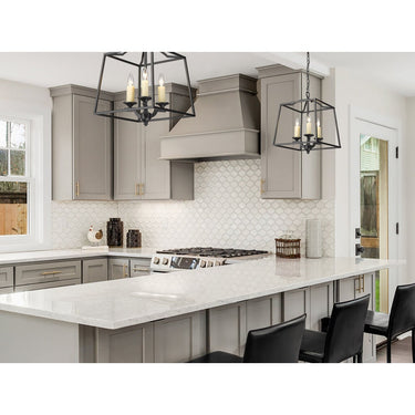 Golden Lighting 3072-3P GG Athena 3 Light Pendant - Crescent Harbor