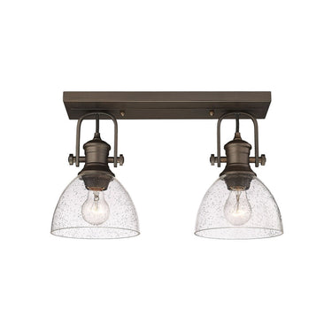 Golden Lighting 3118-2SF Hines 2 Light Semi-Flush - Crescent Harbor