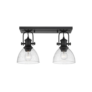 Golden Lighting 3118-2SF Hines 2 Light Semi-Flush - Crescent Harbor
