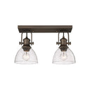 Golden Lighting 3118-2SF Hines 2 Light Semi-Flush - Crescent Harbor